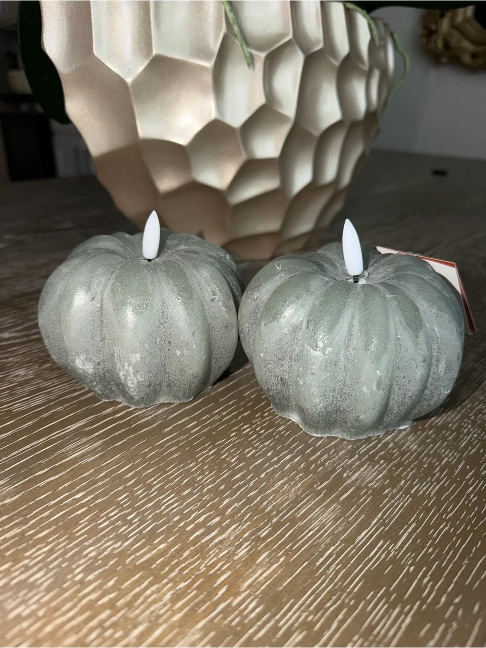 2026 Hobby Lobby Pumpkin Candle LED Battery Timer (Set of 2)